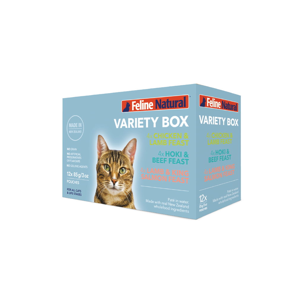 Variety Box Pouch Cat Food Feline Natural